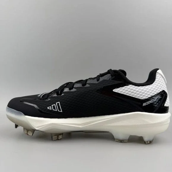 Adidas Adizero Electric TPU Mens Size 10 Black White Baseball Cleats IH3466 NEW - Picture 2 of 6